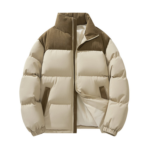 秋冬新款时尚羽绒棉服潮流加厚保暖棉衣立领冬季外套男女款ins风 - 图3