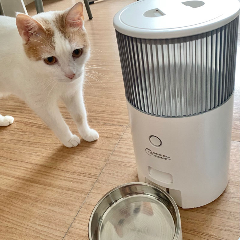 鸟语花香mini智能自动喂食器猫咪狗狗猫粮狗粮定时定量宠物投食机 - 图3