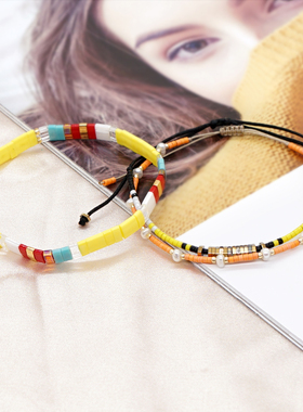 mmw情侣玻璃波西米亚高颜值手链