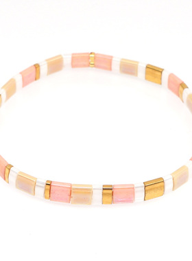 小众设计波西米亚ins风欧美个性日本tila珠手工串珠轻奢小手链女