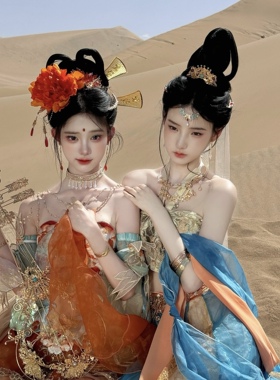 唐代簪花国色芳华发饰汉服配饰