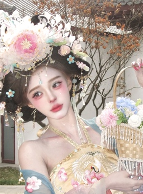国色芳华同款唐风发饰汉服配饰