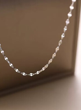 925嘴唇项链新款爆闪链子