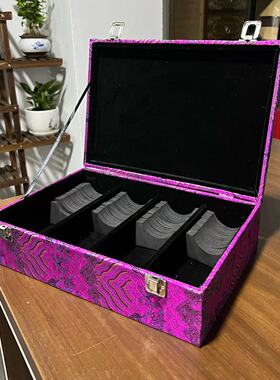 木质高档珠宝箱复古翡翠手镯盒