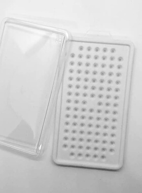 宝石收纳盒塑料带盖子彩色宝石盒子黑色珠宝裸石收纳盒子钻石盒子