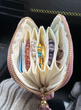 胡彦斌同款首饰包高档精致饰品手串手镯项链收纳袋便携带拉链