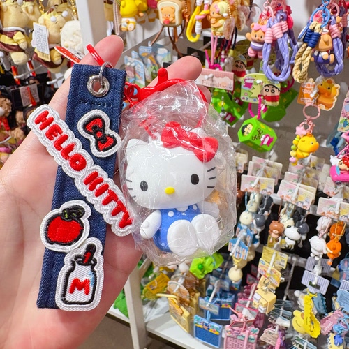 正版Hellokitty经典凯蒂猫钥匙扣可爱卡通萌趣对装钥匙扣包包挂件 - 图3