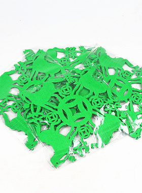 冲花四方禄马绿纸烧纸图案