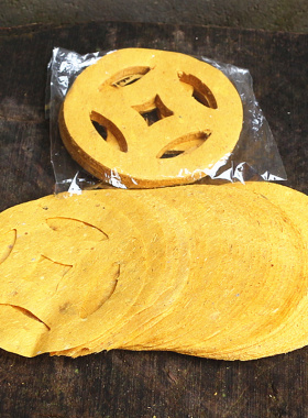 撒路钱过路钱五孔路钱过桥钱转弯撒路钱殡葬黄纸白事丧事出殡用品