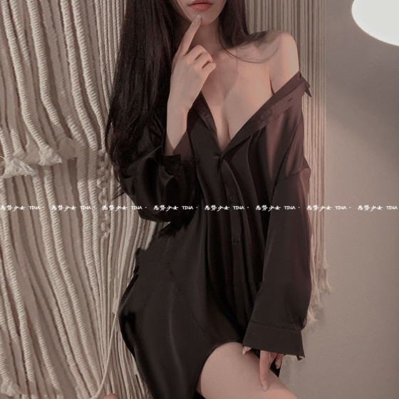 Sexy boyfriend style white shirt pure lust temptation shirt