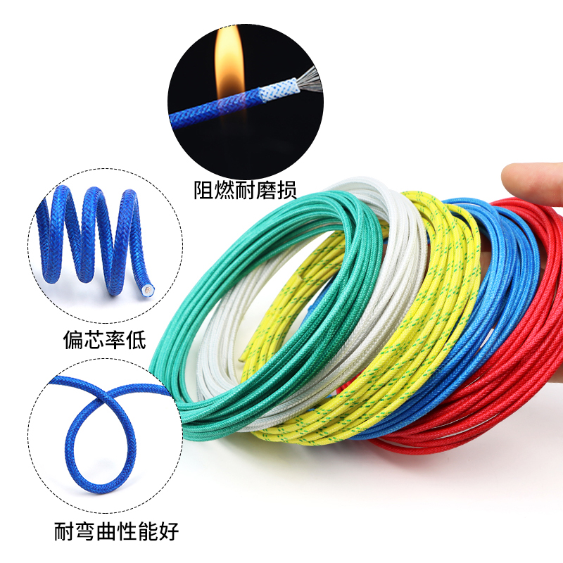 国标软硅胶编织高温线1/1.5/2.5/4/6/10/16/25平方耐高温导线电线 - 图2
