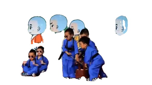 六一儿童节三个和尚挑水喝演出服小沙弥幼儿园毕业典礼小和尚服装 - 图3