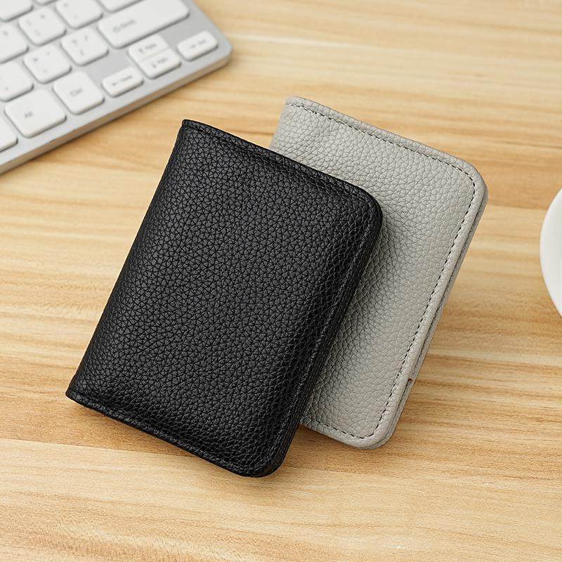 多功能真皮男士商务卡包二合一大容量零钱包女士证件包卡套防消磁,淘宝优惠券,粉丝福利购,淘宝优惠卷