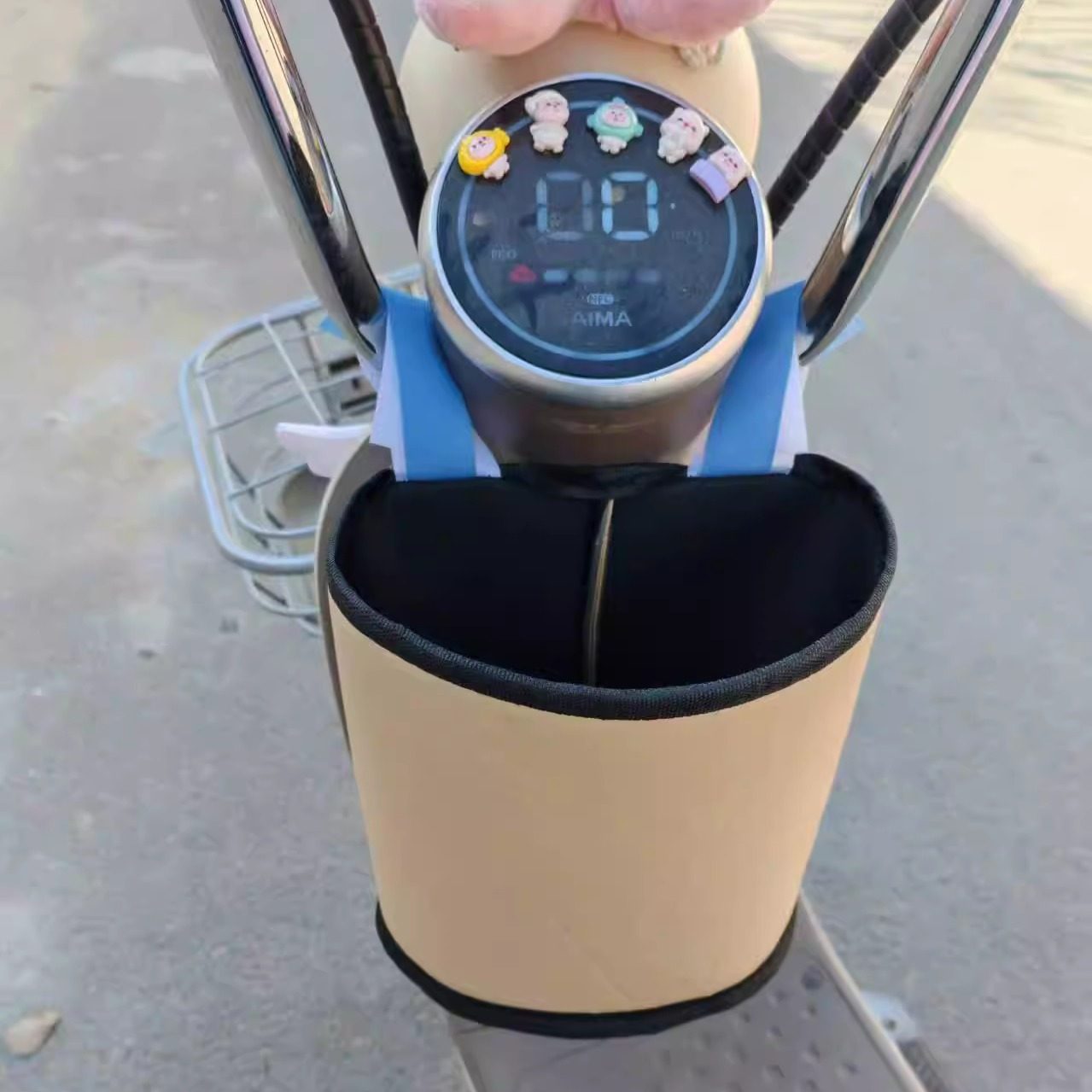 三轮车前置储物袋电动三轮车收纳置物袋水杯纸巾皮革收纳袋,淘宝优惠券,粉丝福利购,淘宝优惠卷