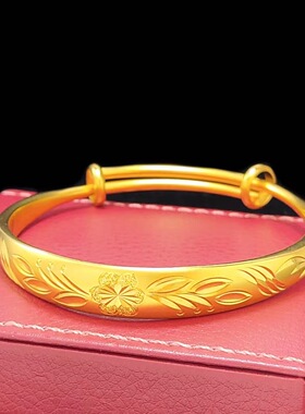 满天星古法推拉哑光手镯女