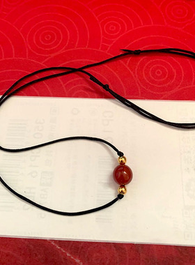 鸿运当头红玛瑙珠转运珠项链