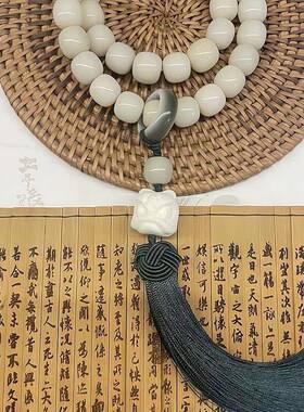 江南烟雨天然菩提根手串男女款绕指柔菩提子文玩手持佛珠盘珠手串