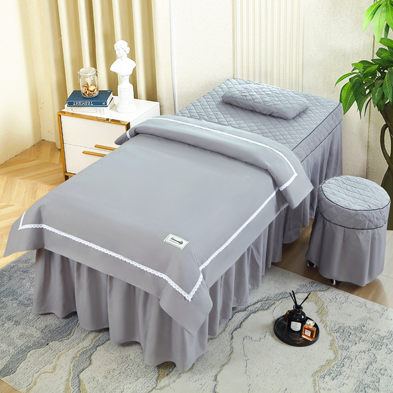 网红美容床罩四件套高档轻奢美容院专用理疗洗头床套按摩床单床罩,淘宝优惠券,粉丝福利购,淘宝优惠卷