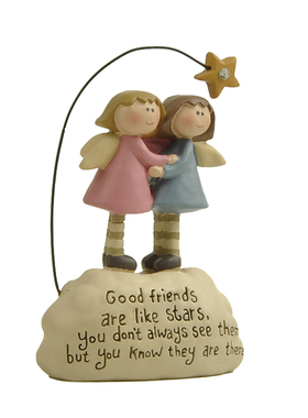 朋友如影随形礼物美式花仙子天使摆件装饰品结婚礼物桌面摆设星星