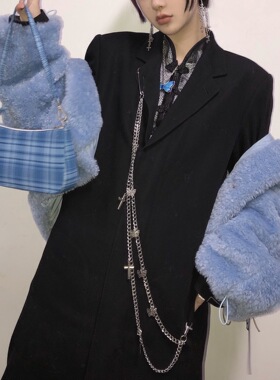 scandium多用十字架女孩丝丝裤链