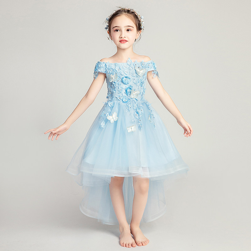 女童礼服公主裙蓬蓬纱小花童一字肩花童裙子儿童婚纱婚礼演出服夏,淘宝优惠券,粉丝福利购,淘宝优惠卷