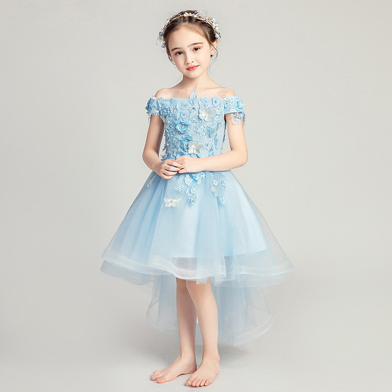 女童礼服公主裙蓬蓬纱小花童一字肩花童裙子儿童婚纱婚礼演出服夏,淘宝优惠券,粉丝福利购,淘宝优惠卷