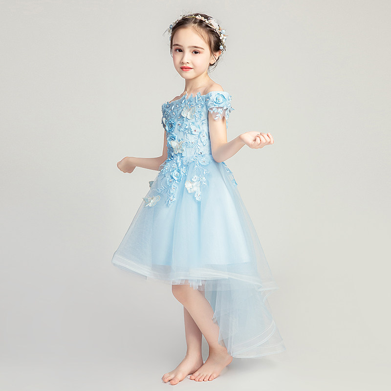女童礼服公主裙蓬蓬纱小花童一字肩花童裙子儿童婚纱婚礼演出服夏,淘宝优惠券,粉丝福利购,淘宝优惠卷
