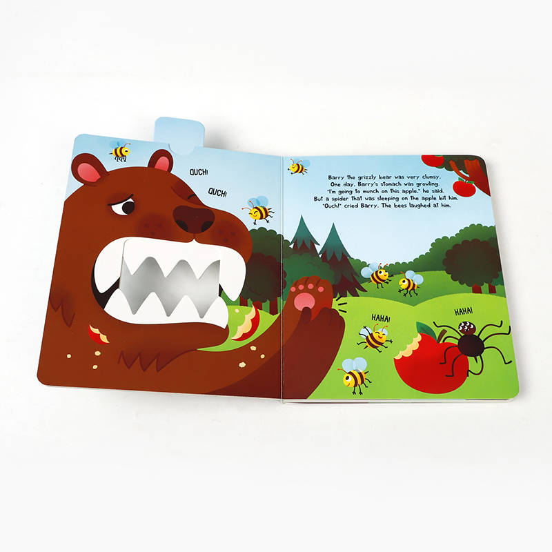 英文原版 Grizzly Bear Munch! (Crunchy Board Books) 灰熊大嚼! 趣味好玩故事纸板拉拉书 4-8岁儿童宝宝低幼启蒙抽拉机关书 - 图0