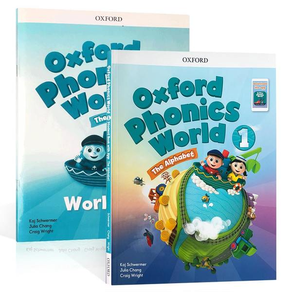 英文原版oxford Phonics World 1 The Alphabet牛津英语自然拼读教材workbook练习册自然拼读语音opw牛津 Phonics教材a到z字母发 呼我淘