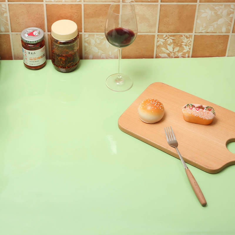 加厚烤漆纯色厨房墙贴自粘墙纸家具翻新贴纸衣柜珠光豆绿防水贴纸,淘宝优惠券,粉丝福利购,淘宝优惠卷