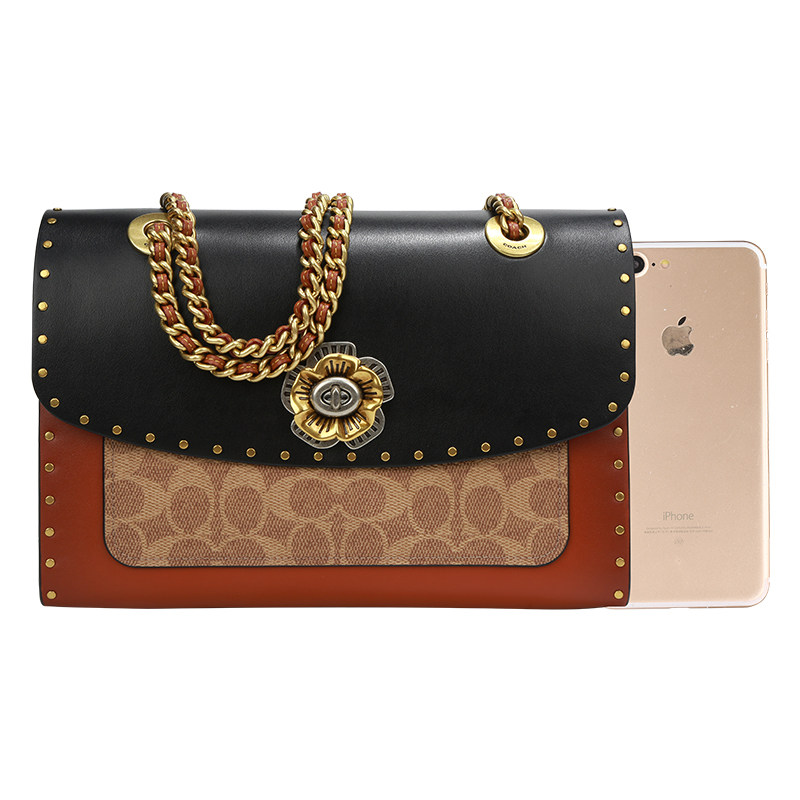 coach /蔻驰专柜款parker斜跨包 奢de态度女士包袋