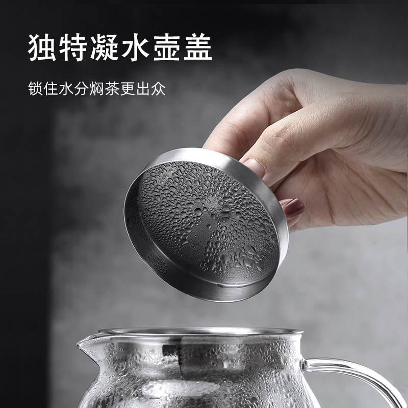 尚明耐热玻璃大容量茶壶带过滤养生煮茶器茶具家用电陶花茶泡茶器 - 图0