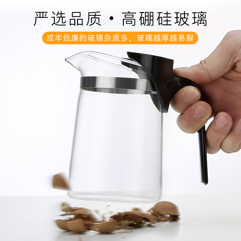 尚明高档飘逸杯保温分离泡茶壶耐热玻璃茶壶简易过滤茶杯家用茶具