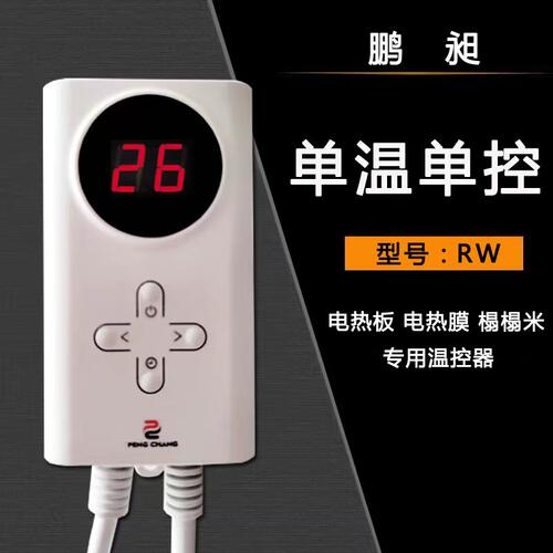 电热板电热膜电热炕温控器单控双控可定时电地暖榻榻米专用开关 - 图0