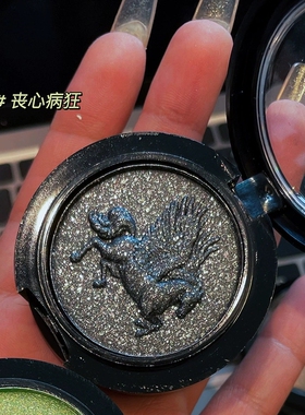 黑色猫女烟熏妆眼影单色湿粉珠光细闪深色哥特暗黑纯野妆小众持久