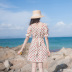 Mùa hè 2019 mới của phụ nữ Hải Nam Sanya váy đi biển bên bờ biển Thái Lan đầm voan sóng - váy đầm chân váy caro váy đầm