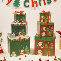 Christmas Decorations Gift Boxes Swing items Props Pile Heads Mall Shop Window Festival Ambience Scene Arrangement