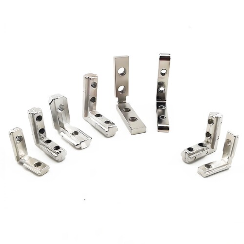 内置角槽连接件国欧标铝型材20/1530/40/45L型直角固定件配件角码 - 图3