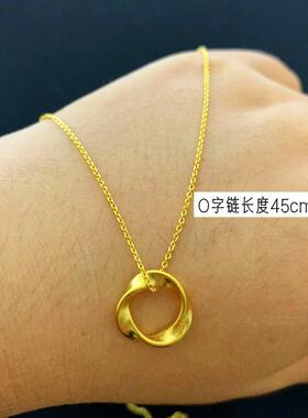 越南沙金O字链女项链久不掉色