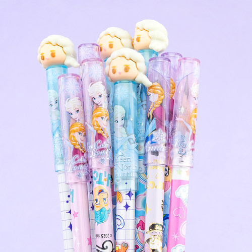 一正冰雪奇缘立体造型铅笔保护帽YZ320003小学生用铅笔透明延长器 - 图1