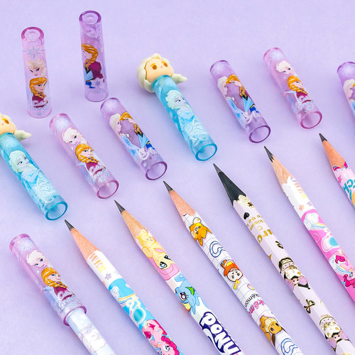 一正冰雪奇缘立体造型铅笔保护帽YZ320003小学生用铅笔透明延长器 - 图2