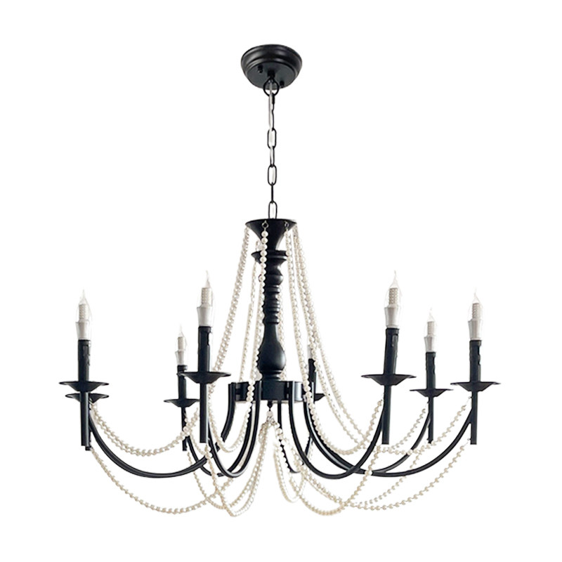 爱丽莎赫本法式复古客厅吊灯中古风珍珠吊灯餐厅美式卧室灯具简约,淘宝优惠券,粉丝福利购,淘宝优惠卷