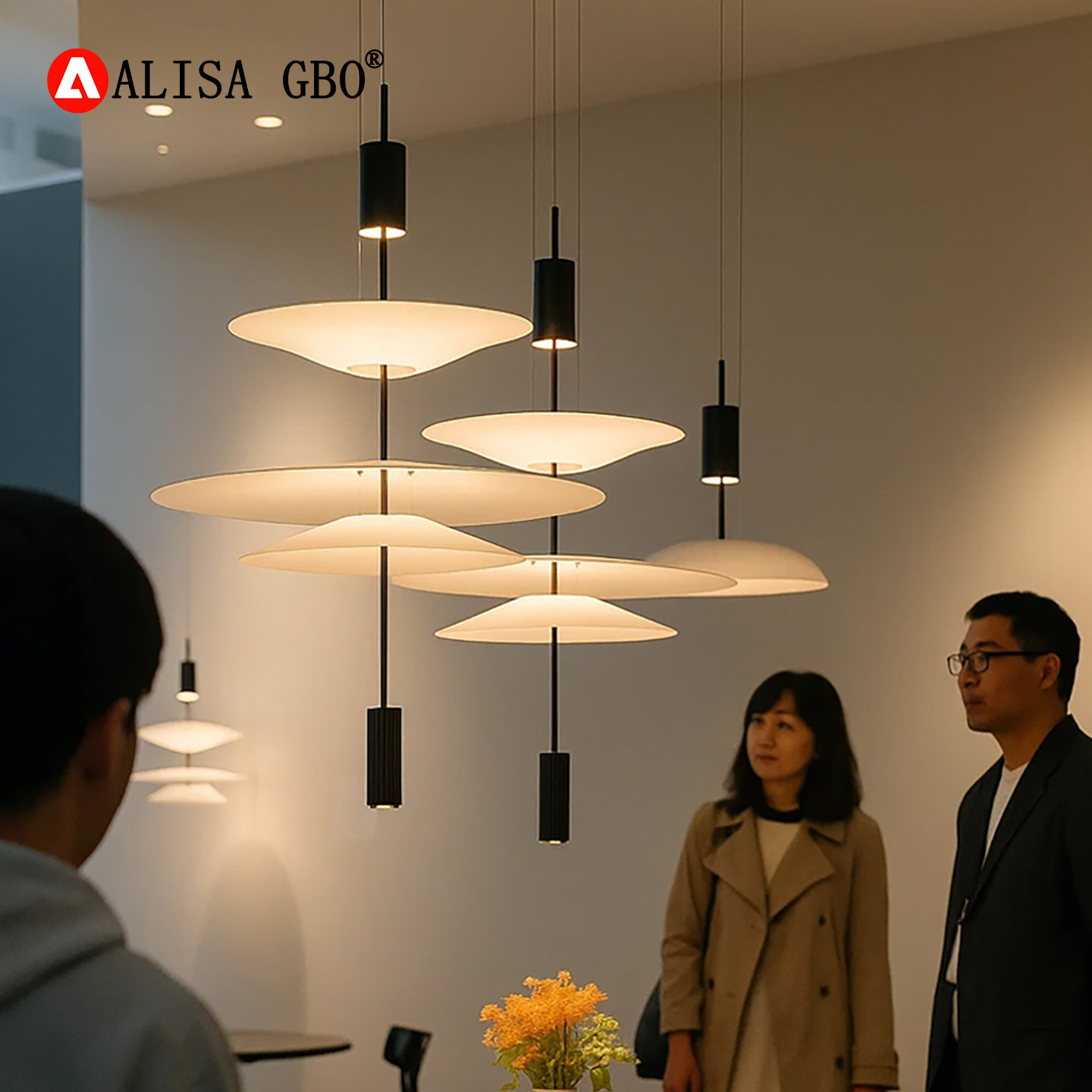 爱丽莎意大利Vibia Flamingo设计师餐厅飞碟火烈鸟别墅楼梯吊灯,淘宝优惠券,粉丝福利购,淘宝优惠卷