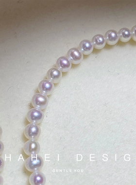 小珍珠手链goodluck吊牌小众