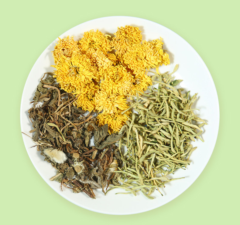 独立小包】金菊蒲茶7袋办公茶饮蒲公英菊花金银花茶清组合熬夜