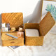 Festive seaweed with lid buckle storage box creative desktop storage basket non-wicker wedding pastoral basket home storage