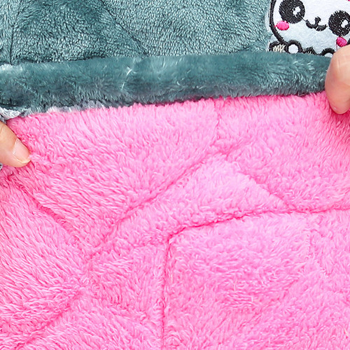 中老年人冬装女奶奶棉衣睡衣妈妈装棉袄套装居家服珊瑚绒加厚棉裤 - 图2