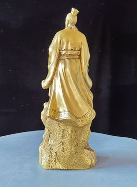 纯铜孙膑铜像桌面工艺摆件