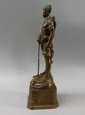 风水铜器古代人物桌面摆件