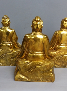 纯铜孙思邈华佗中医摆件